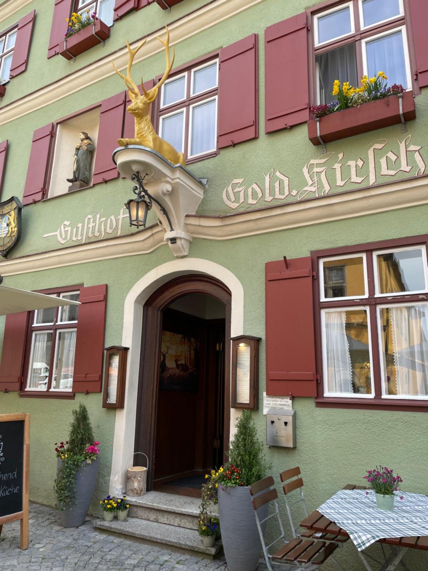 Goldner Hirsch Hotel Dinkelsbühl Buitenkant foto